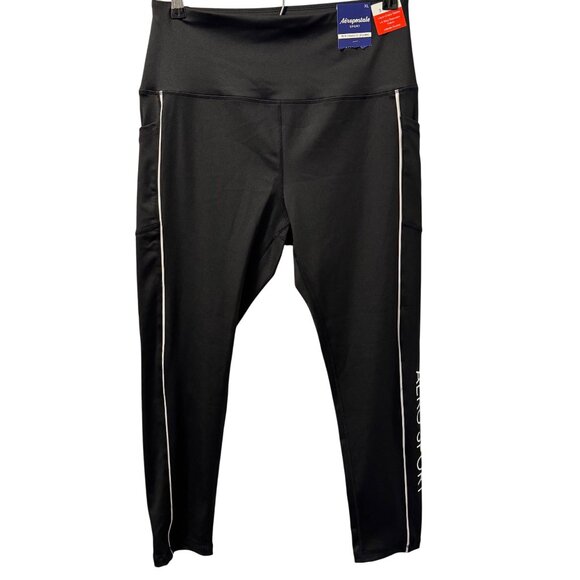 Aeropostale Sport Performance Legging Sz XL Black 4-Way Stretch legging. NWT - Picture 1 of 12